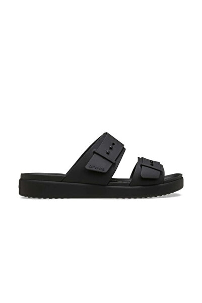 Crocs Γυναικείες Παντόφλες Brooklyn Buckle Low Low 211215-001 Μαύρες