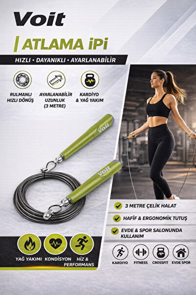 Saule Atlama İpi – Ayarlanabilir Çelik Speed Rope, Rulmanlı Hızlı Atlama İpi ...