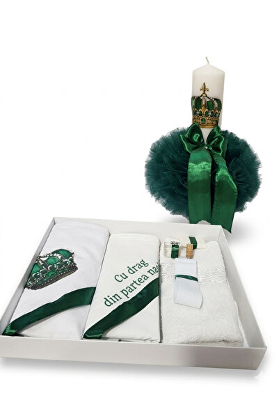 MASSIBEBE Πλήρες Κιτ Βάπτισης και Εξατομικευμένο Κερί |   Σετ Premium