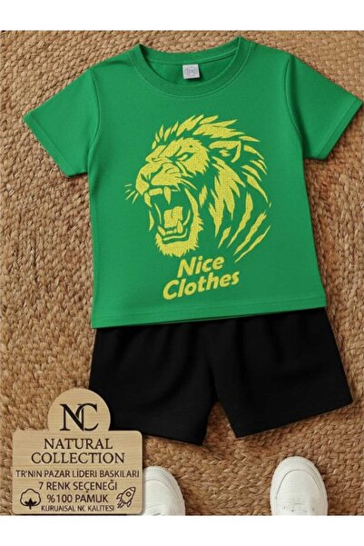 Nice Clothes ΚΑΛΟΚΑΙΡΙΝΟ ΠΑΙΔΙΚΟ ΜΠΛΟΥΖΑΚΙ ΚΑΙ ΣΟΡΤΣ UNISEX (ΜΕ ΣΤΑΜΠΑ ΛΙΟΝΤΑΡΙ)