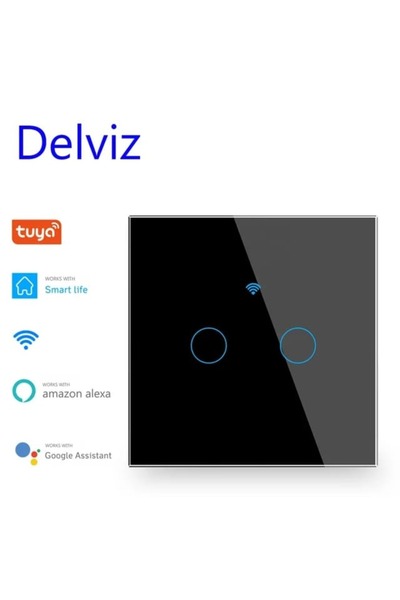EKDANT Έξυπνος διπλός διακόπτης με αφή και Wi-Fi
