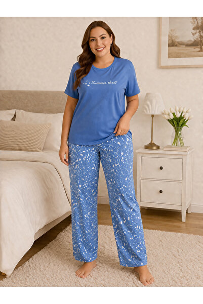 Vesperia Women's Oversized Pegasus Soft Fabric Pajama Set