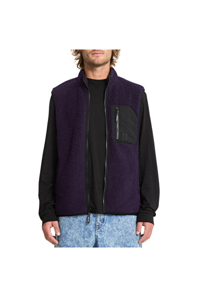 Volcom MUZZER FUZZAR ΒΕΣΤ ΣΚΟΥΡΟ ΜΩΒ XL