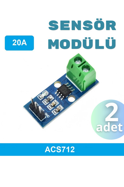 Arduino 2-adet ACS712 20A Akım Sensörü Modülü