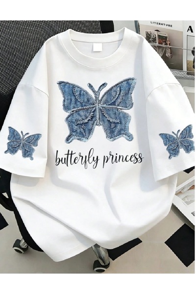 Trendy Sun Women's Oversize T-Shirt - Digital Printed Women's Cotton Oversize...