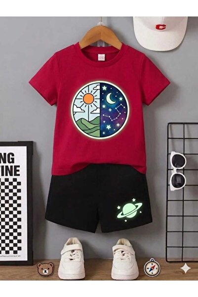 Nice Clothes TRIUNGRĂ ȘI PANTALONI SCURȚI DE VARĂ PENTRU COPII UNISEX (IMPRIM...