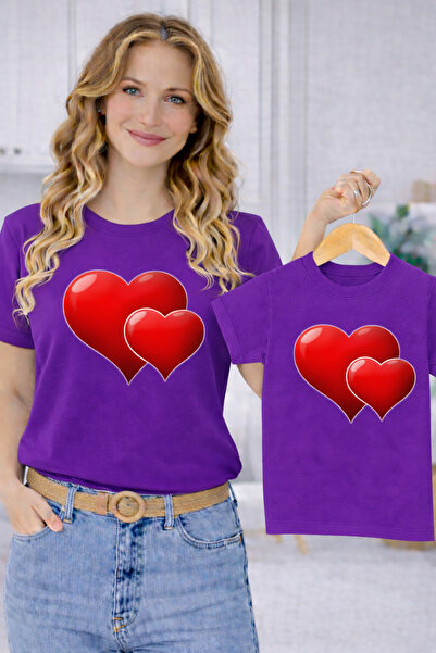 VODEXA Majka Unisex Dječja Kombinacija Oversize T-Shirt Majica za Dvoje T-Shi...