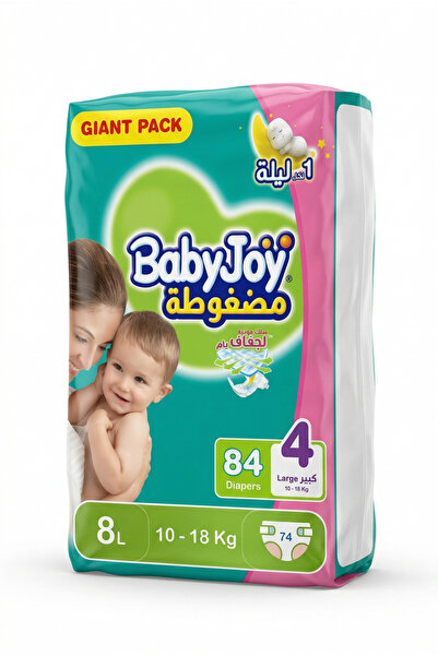 Baby Joy حفاضات بيبي جوي جاينت رقم 4 - 74 حفاضة