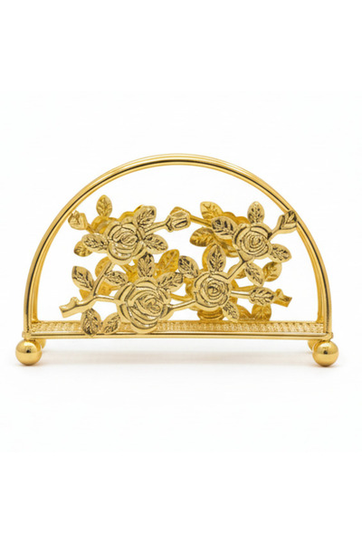 AKDC Premium Gold Napkin Holder with Elegant Finish for Home and Restaurant U...