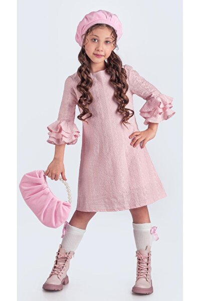 BEGONYA BEBECE KIDS Παιδικό φόρεμα με καπέλο και τσάντα, ειδικό γιορτινό φόρε...