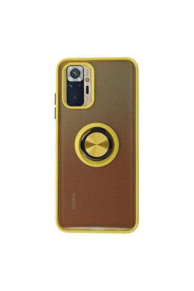 Note 10 Kılıf Montreal Yüzüklü Kapak - Sarı