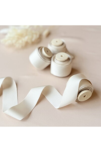 Ceara Sigilii Boutique Κρεμ κορδέλα για νυφική ανθοδέσμη / προσκλήσεις 3εκ.x5μ.