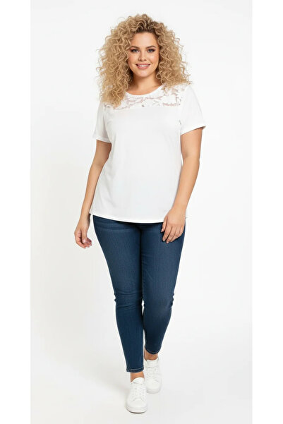 Shape Of You Floral Mesh Panel T-Shirt