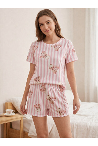Silona Homewear Σετ πιτζάμες με χαρούμενα σορτς Marla Bear