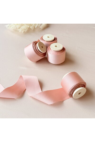 Ceara Sigilii Boutique Ροζ κορδέλα σε απόχρωση ροδάκινου για ανθοδέσμες γάμου...