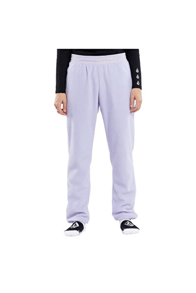 Volcom Φλις Φόρμα Πολάρ Γυναικεία Λιλά Ανθρακί Μ