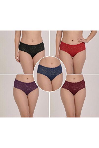 Bleu Petite Συσκευασία 5 τεμαχίων βαμβακερά γυναικεία εσώρουχα με λεπτομέρεια...