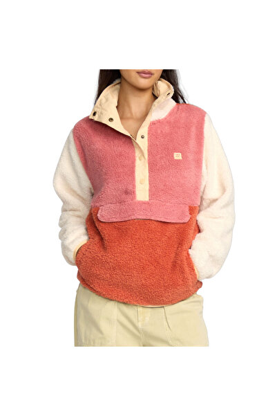 BİLLABONG SWITCHBACK ΠΟΥΛΟΒΕΡ ΜΕ ΜΙΣΟ ΦΕΡΜΟΥΑΡ ΚΑΙ ΦΛΙΣ " KISS THE EARTH XL