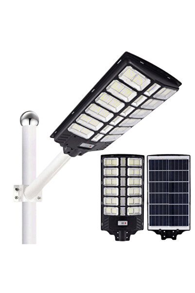 OferteTop Lampă Solară Stradală cu Lumină Puternică, Senzori De Mișcare și Te...