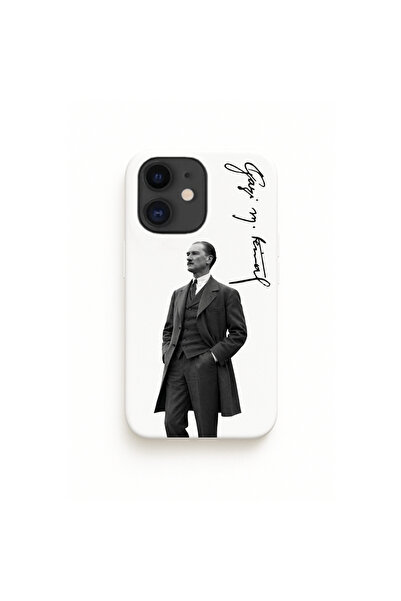 DEMİNA iPhone 11 Compatible Velvet Launch Case with Ataturk and Signature Pri...