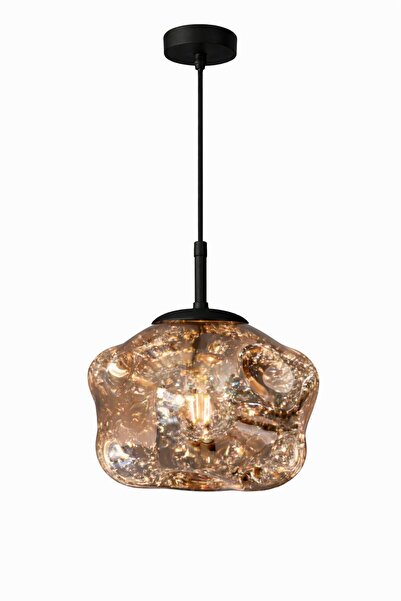 ecodesignline Liquid Glass 1 Modern Sarkıt Avize – Bakır , Gold , Füme Organi...