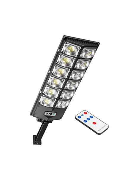 OferteTop Lampă Solară Stradală cu 360 LED-uri, Senzor de Mișcare și Telecomandă