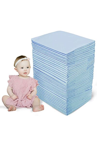 Generic 50 PC Medium Disposable Baby Diaper Changing Pad 45 x 60 cm Leak-Proo...