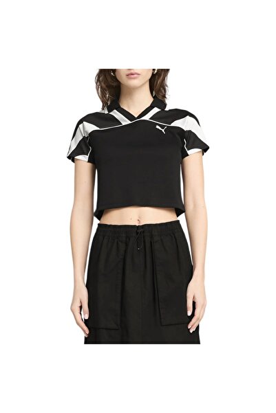 Puma ΦΑΝΕΛΑ ΠΟΔΟΣΦΑΙΡΟΥ FUTURE ARCHIVE BABY TEE ΜΑΥΡΟ-ΛΕΥΚΟ L