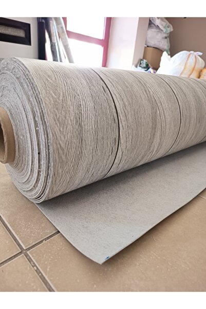 KADİRTARIM PARKE DESENLİ 50 cm x 50 cm KEÇELİ MUŞAMBA Pvc platin meşe beyaz Z...