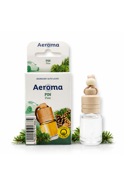 Aeroma Υγρό Αρωματικό Αυτοκινήτου, Άρωμα Πεύκου, 6ml, Κρεμαστό για τον Καθρέφ...