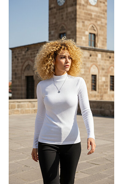 cicial 3-Pack Women's Turtleneck Long Sleeve Bodysuits