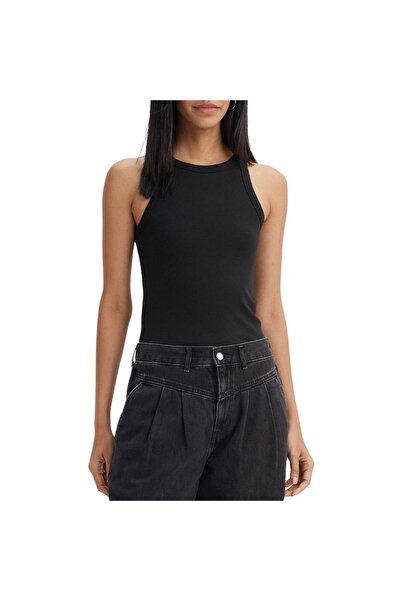 Levis Ονειρικό Αμάνικο Τοπ Μαύρο/Χαβιάρι XL