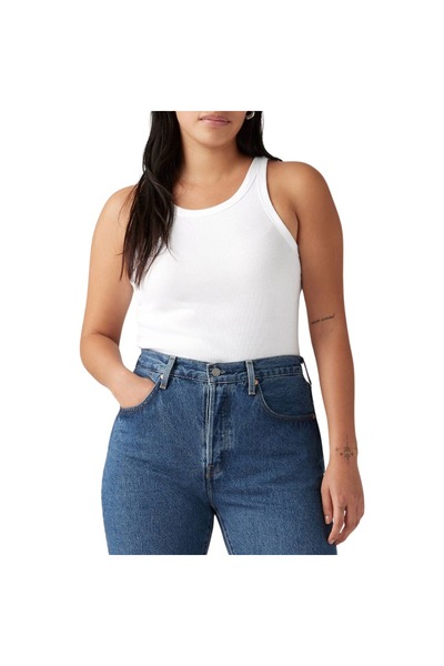 Levis ΒΑΣΙΚΟ ΑΘΛΗΤΙΚΟ ΤΟΠ ΜΕ ΤΙΡΑΝΤΕΣ ΟΥΝΙΣΕΞ/ΛΕΥΚΟ Μ