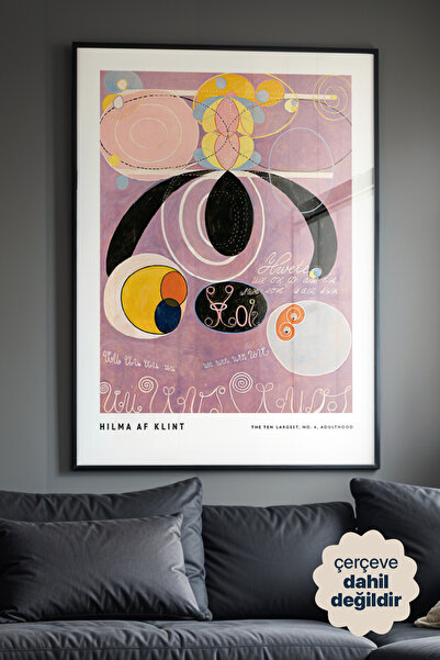 Persona Istanbul Hilma af Klint "No. 6, Adulthood" - Öncü Soyut Sanat Posteri...