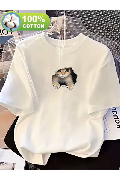 yombaa Μπλουζάκι με στάμπα. Κοντομάνικο καλοκαιρινό & ανοιξιάτικο casual τοπ,...