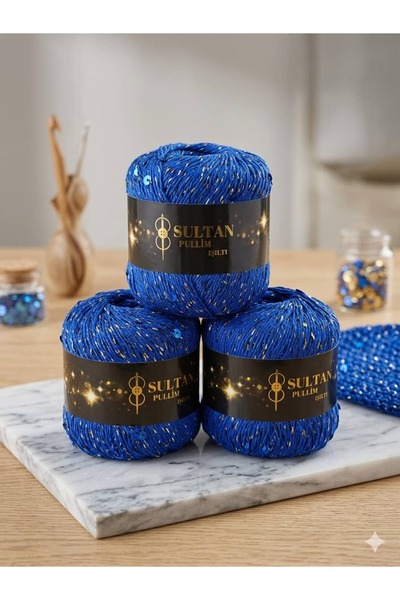 Sultan Pullim Işıltı Saks 2601 Mavi Pul Gold Sim