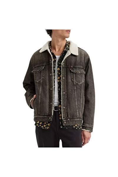 Levis Μπουφάν Τράκερ Σέρπα με Χαλαρή Εφαρμογή - Γκρι XL