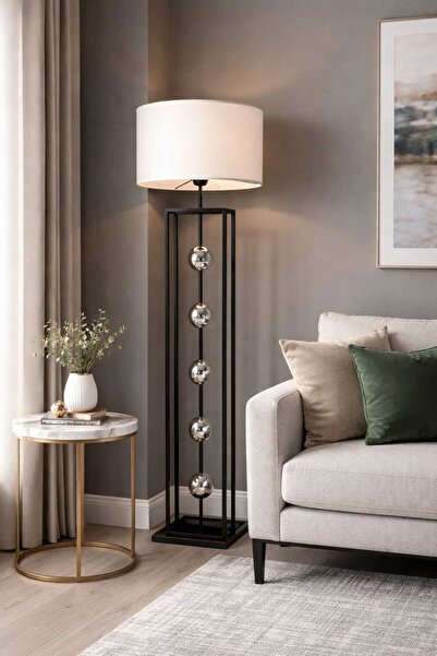 Ky Collection LAMBADER LUNA SİYAH KROM