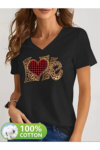 yombaa Μπλουζάκι με στάμπα. Κοντομάνικο καλοκαιρινό & ανοιξιάτικο casual τοπ,...