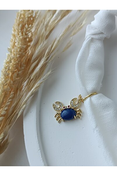 La fee aksesuar Bandana Scarf Necklace White Fabric Turtle Navy Blue Crab Red Moving Shrimp Pearl
