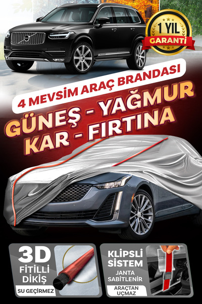 Budge VOLVO XC90 - KLİPSLİ 4 MEVSİM Araba brandası - oto çadır örtü