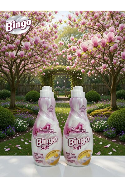 Bingo Konsantre Yumuşatıcı 960 ml (manolya bahçesi kalıcı koku ) 2 Adet