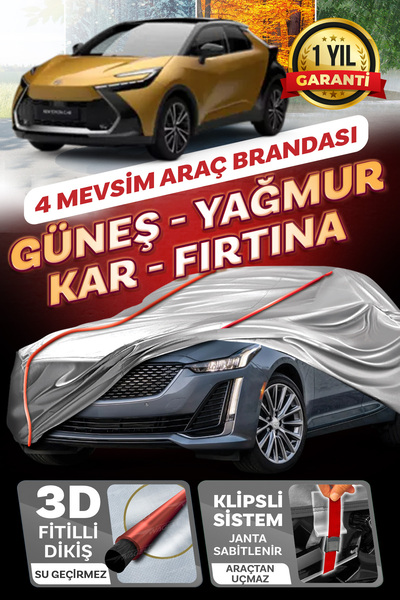 Budge Toyota C-HR - KLİPSLİ 4 MEVSİM Araba brandası - oto çadır örtü