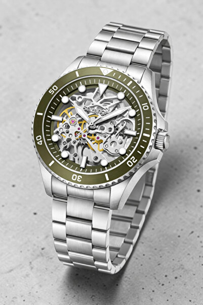 Slazenger Automatic Mechanism Steel Cord, Steel Case Men Wristwatch Wristwatc...