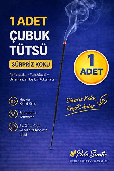 Palo Santo 1 adet süpriz koku Tütsü