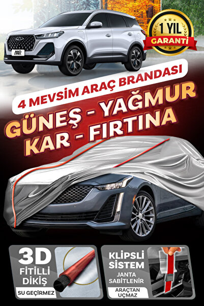 Budge CHERY Tiggo 7 - KLİPSLİ 4 MEVSİM Araba brandası - oto çadır örtü