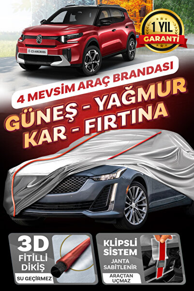 Budge Citroen C3 Aircross - KLİPSLİ 4 MEVSİM Araba brandası - oto çadır örtü