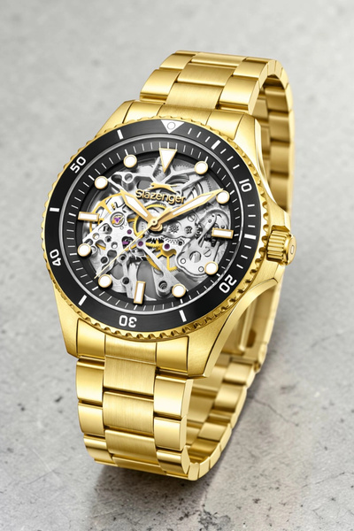 Slazenger Automatic Mechanism Steel Cord, Steel Case Men's Wristwatch Bracele...