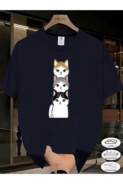 oneagılyazı Μπλουζάκι με στάμπα. Κοντομάνικο καλοκαιρινό & ανοιξιάτικο casual...