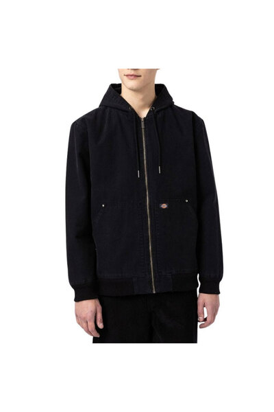 Dickies HILHAM ΜΠΟΥΦΑΝ ΚΑΜΒΑ ΜΕ ΚΟΥΚΟΥΛΑ ΜΑΥΡΟ M